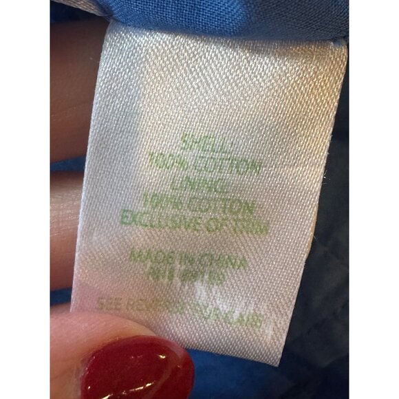 Lilly Pulitzer Dress Women 0 Blue Gold Embroidered Lace Pearl Sheath Mini Preppy - Picture 11 of 12